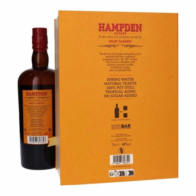 Hampden Estate HLCF Classic Rum 4 Year Old - 2 Glass Gift Pack - Image 2