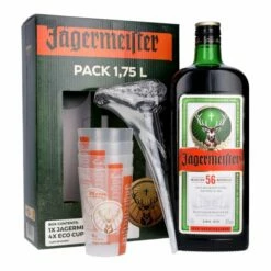 Jägermeister Magnum 1.75 Litre - 4 Cup & Pump Gift Pack
