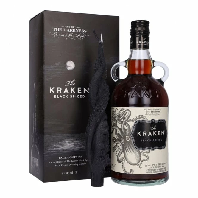 Kraken Black Spiced Rum - Deterring Candle Gift Pack