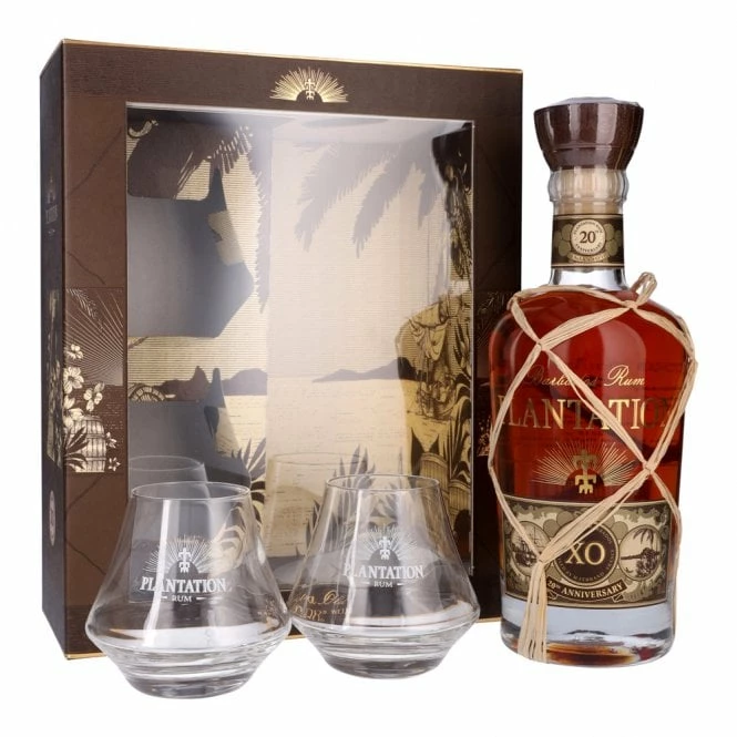 Plantation XO 20th Anniversary - Two Glass Gift Pack