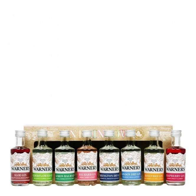 Warner's Gin Rainbow Collection - 8x5cl Miniatures