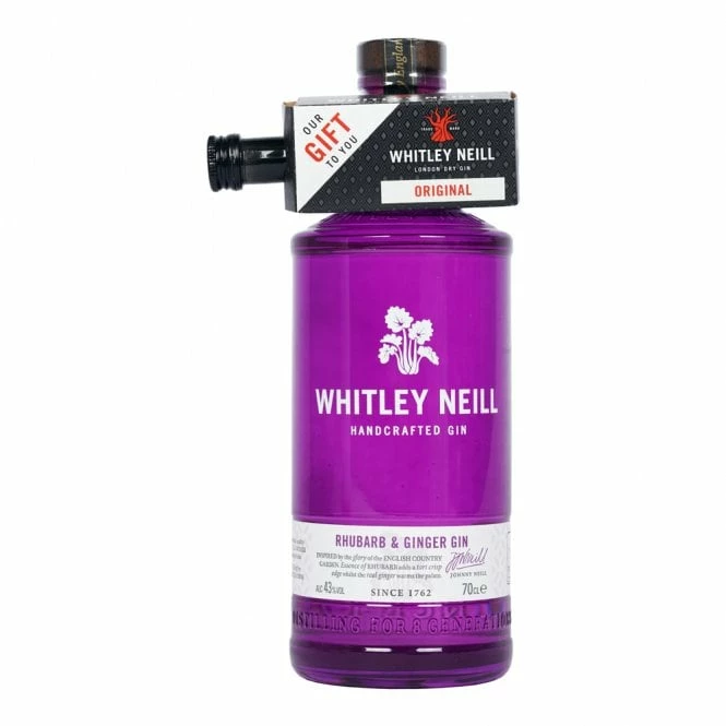 Whitley Neill Rhubarb & Ginger Gin + Original Gin 5cl Miniature